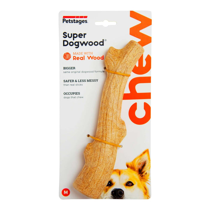Petstages 15 cm x 5 cm Super Dogwood Dog Chew Toy For Dog - Brown