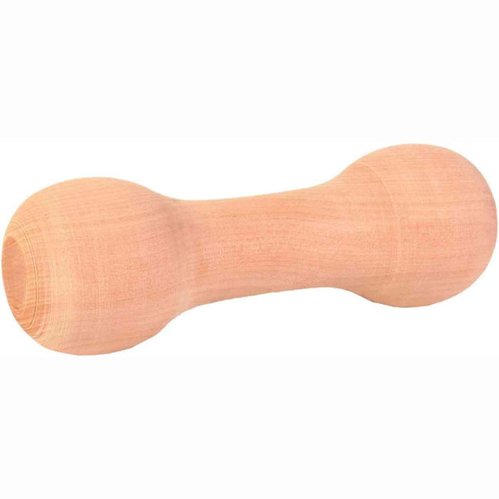 Trixie 15 cm Wooden Retrieving Dumbbell Rounded - 125 gm