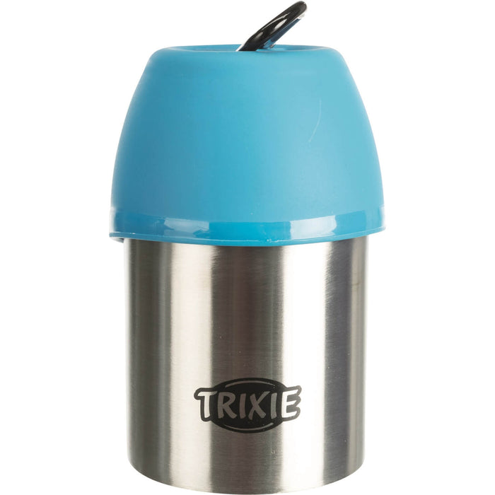 Trixie Bottle With Bowl Stainless Steel/Plastic - Assorted Colours