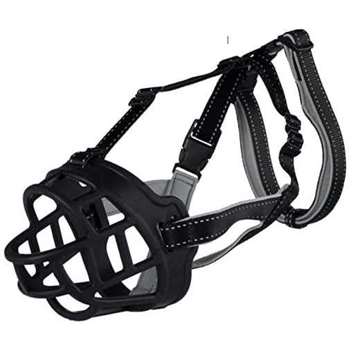 Trixie Flex Silicone Muzzle for Dogs - Black