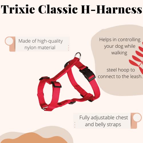 Trixie 40-65 cm/15 mm Classic H-Harness Nylon - S-M