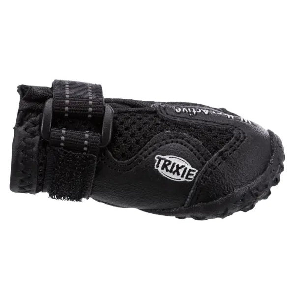 Trixie 2 pcs Walker Active Protective Black Boots For Pomeranian Dog