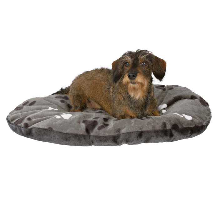 Trixie Gino Cushion Oval Bed - Grey