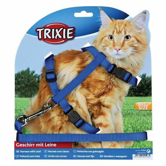 Trixie Cat Harness With Leash Multi Colours 34–57 cm/13 mm 1.20 m