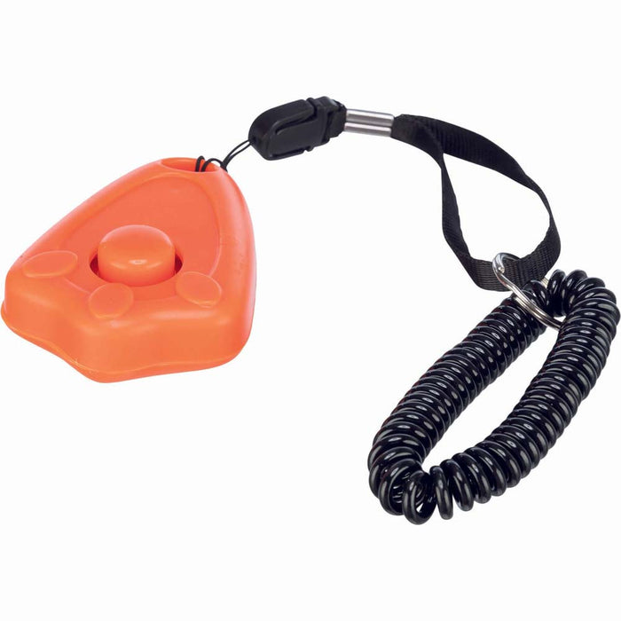 Trixie 6cm Clicker With Spiral Wrist Loop Assorted For Dogs