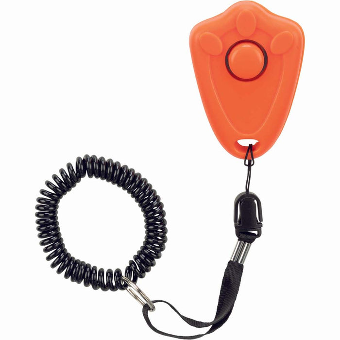 Trixie 6cm Clicker With Spiral Wrist Loop Assorted For Dogs