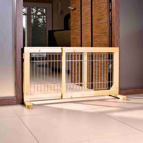 Trixie 65-108  x  50 Cm Dog Barrier - Wood
