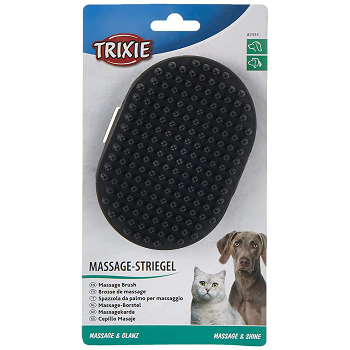 Trixie Dog/Cat Deshedding Massage Brush Rubber - 13 x 9 cm
