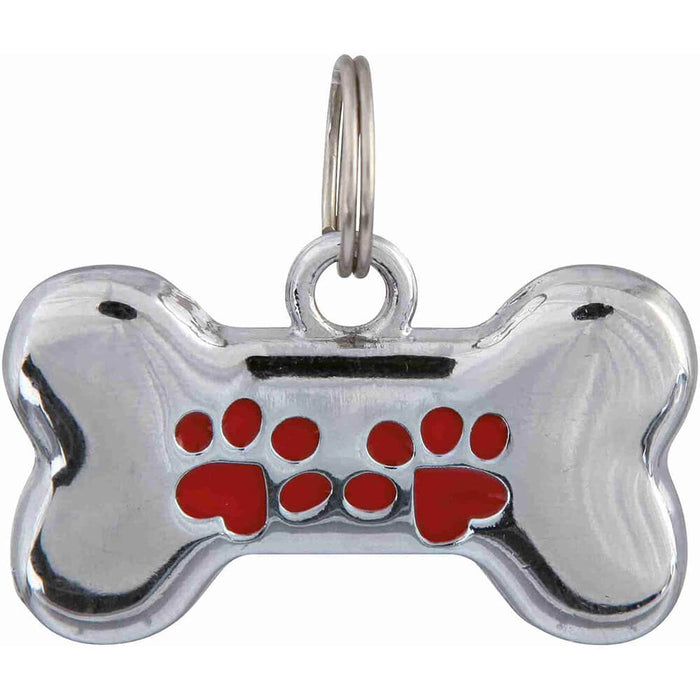 Trixie Fancy I.D. Tag Bone Shaped for Dog - Assorted Color