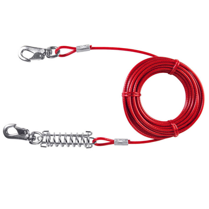 Trixie 8 m / 26 ft Tie Out Cable Upto 50 kg - Red