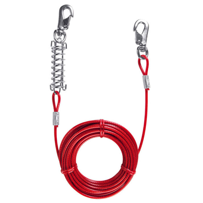 Trixie 8 m / 26 ft Tie Out Cable Upto 50 kg - Red