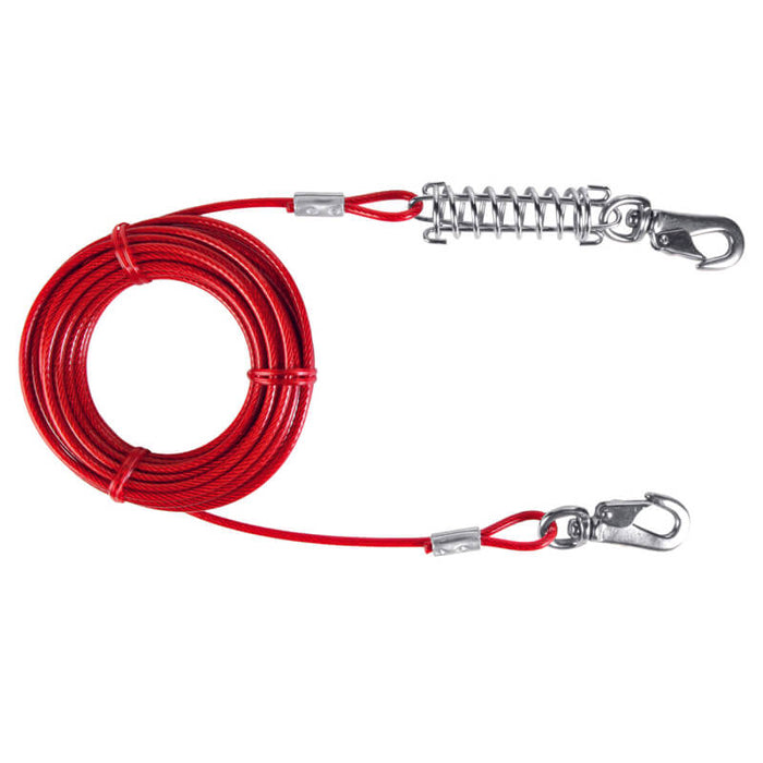 Trixie 8 m / 26 ft Tie Out Cable Upto 50 kg - Red