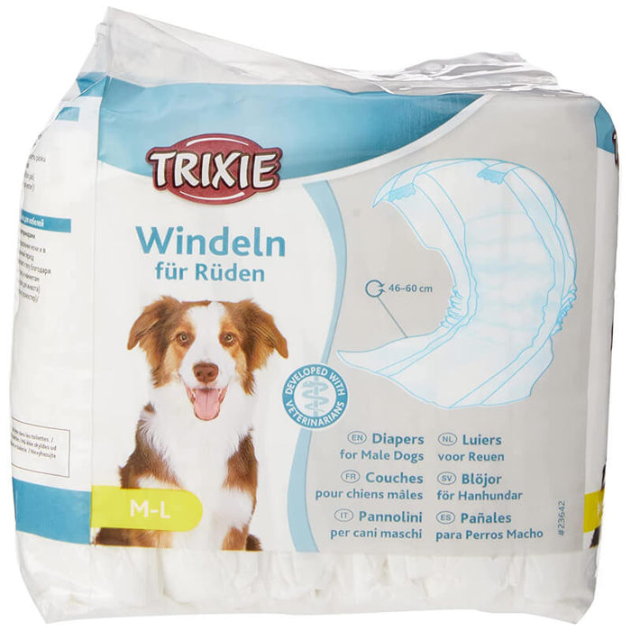Trixie Disposable Diapers for Male Dogs