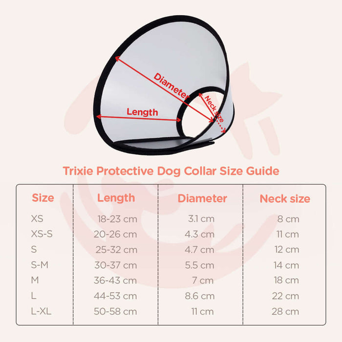 Trixie Protective Collar with Velcro for Dogs
