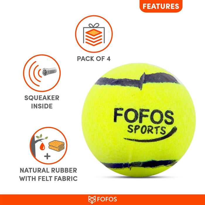 Barkbutler Fofos Sports Fetch Ball 4pk for Dog