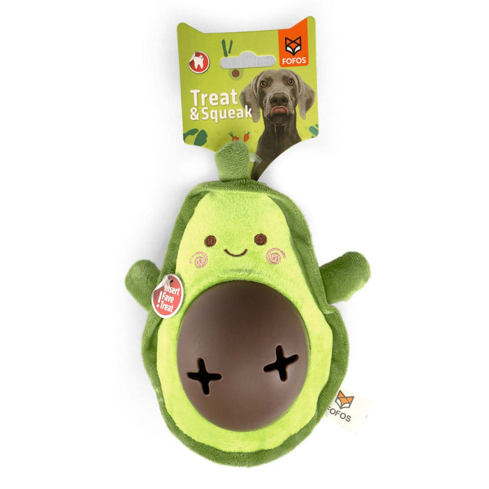 Barkbutler Fofos Cute Treat Toy for Dog - Avocado