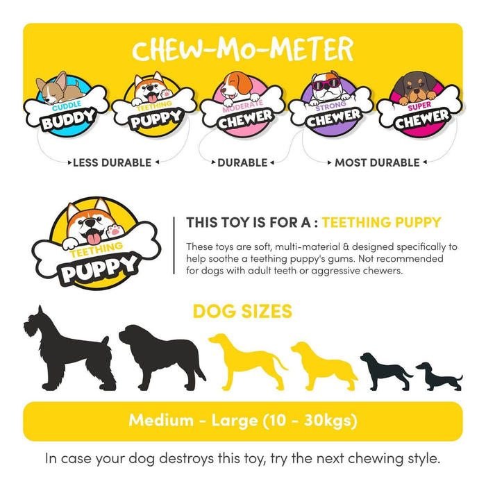 Barkbutler Fofos Crunch Football for Dog - Large - Assorted Colours