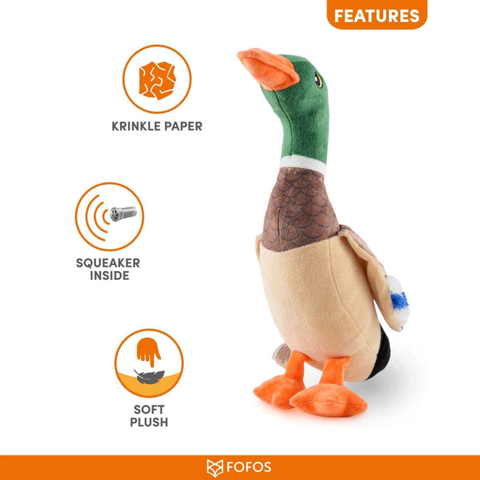 Barkbutler Fofos Plush Toy for Dog - Wild Duck