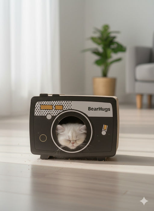 BearHugs Camera-Shaped Cat Scratcher