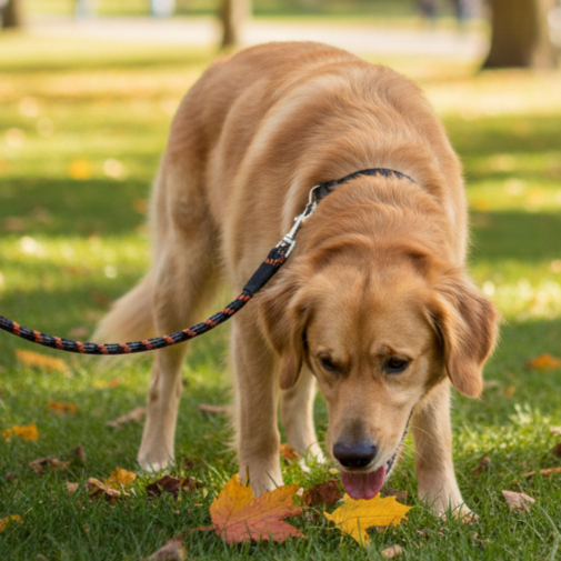 BearHugs Essential Reflective Rope Dog Leash - Shades of Black