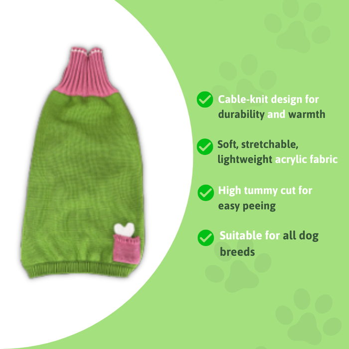 BearHugs Bone in Pocket Print Pet Sweater for Dogs
