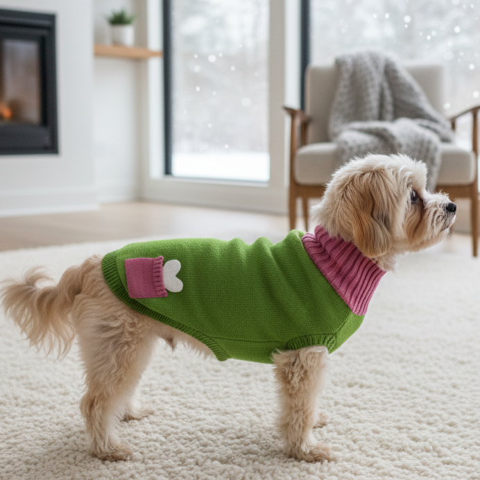 BearHugs Bone in Pocket Print Pet Sweater for Dogs