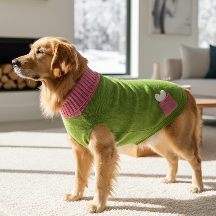 BearHugs Bone in Pocket Print Pet Sweater for Dogs