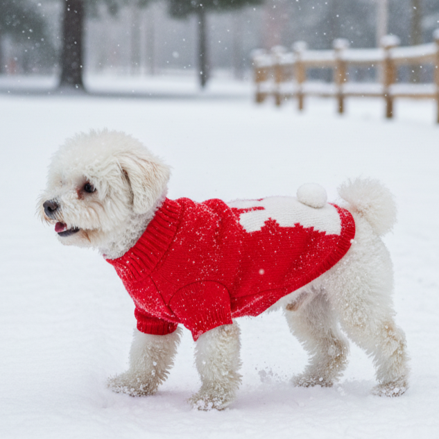 BearHugs Bunny Tail Pet Sweater for Dogs