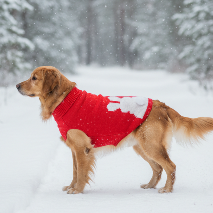 BearHugs Bunny Tail Pet Sweater for Dogs