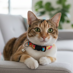 BearHugs Cat Collar with Bell - Assorted Colours - 1 Pc