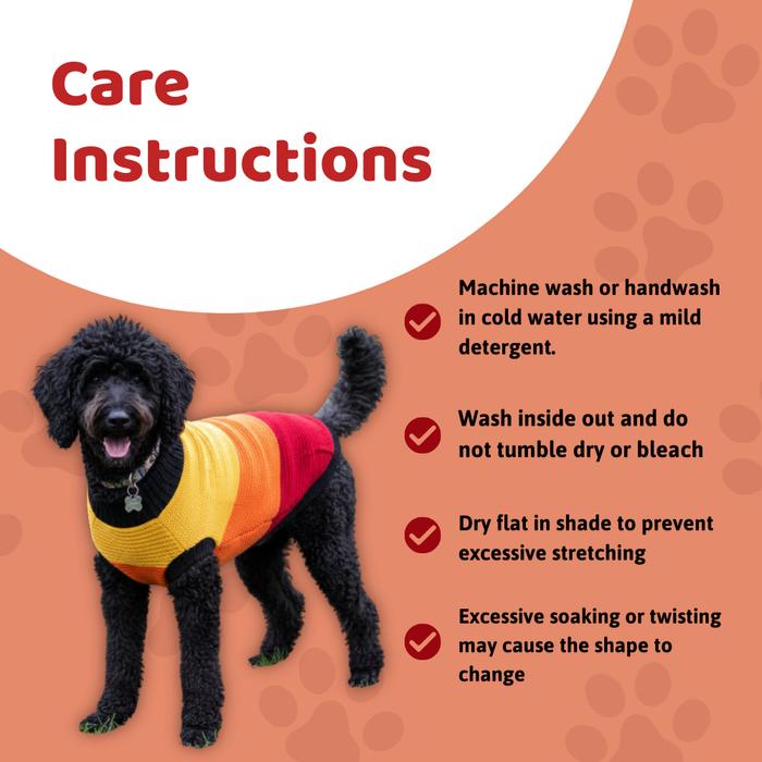 BearHugs Purl Knit Dog Sweater - Multicolour