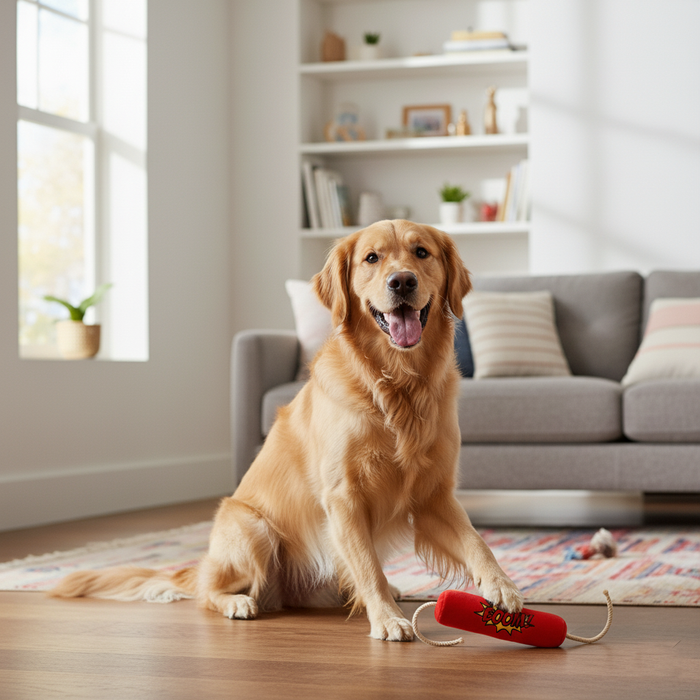 BearHugs Pawtaka Squeaky Plush Toy for Pets