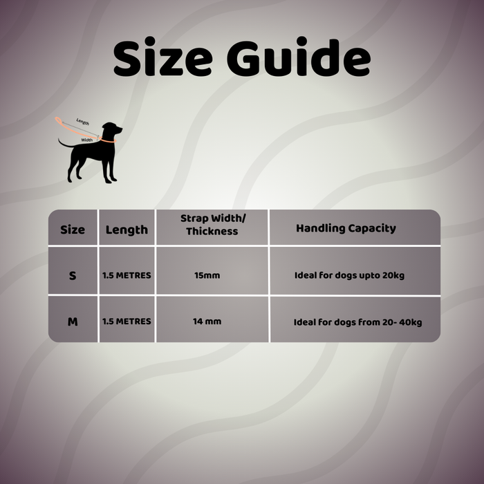 BearHugs Essential Reflective Rope Dog Leash - Shades of Black