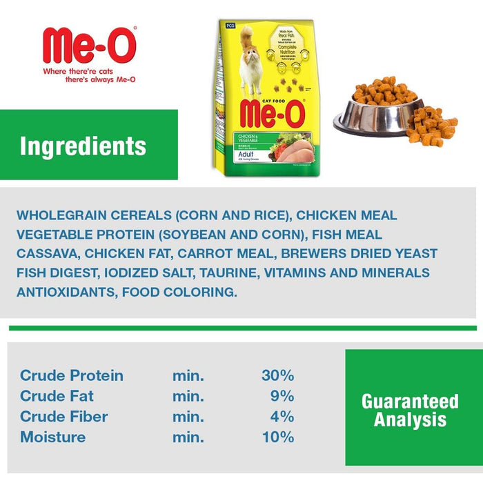 ME-O Chicken and Vegetable Adult Dry Cat Food