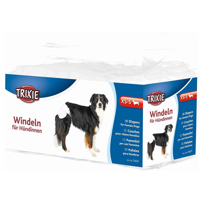 Trixie Diapers for Female Dogs - 12 Pcs