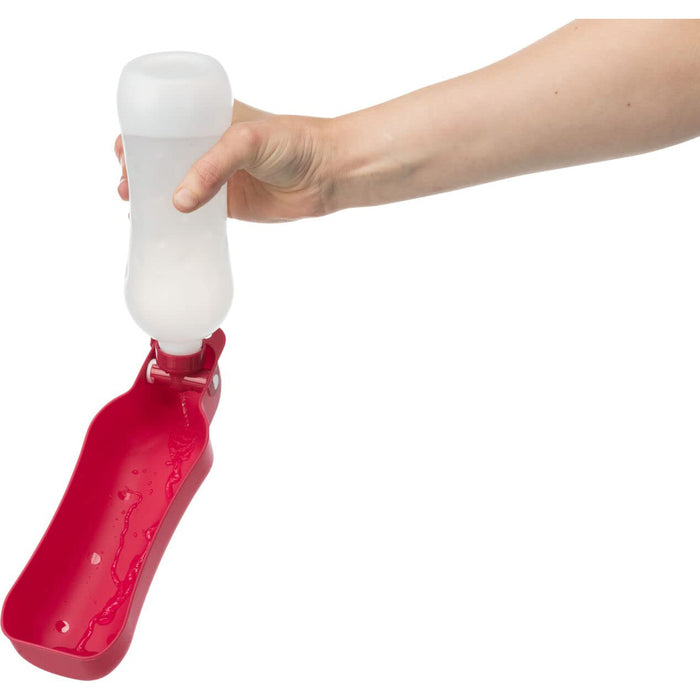 Trixie Dog Bottle with Bowl  Assorted Colours - 500ml