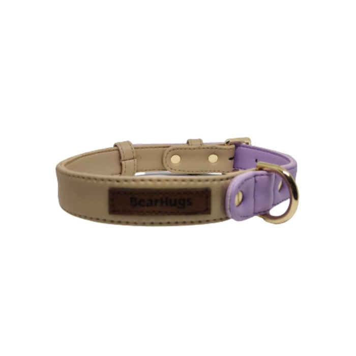 BearHugs Vegan Leather Dual Tone Leash - Purple Beige