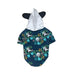 The Papaw Cartel Panda Hoodie with Ears Dog Shirt - Dark Green