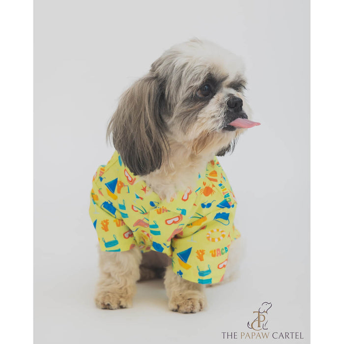 The Papaw Cartel Vacation Lime Green Dog Shirt