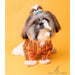 The Papaw Cartel Customization Om Cotton Orange Kurta For Dogs