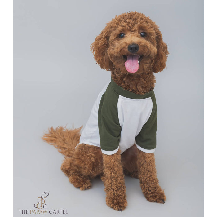 The Papaw Cartel White & Green Puppacino Dog T-shirt