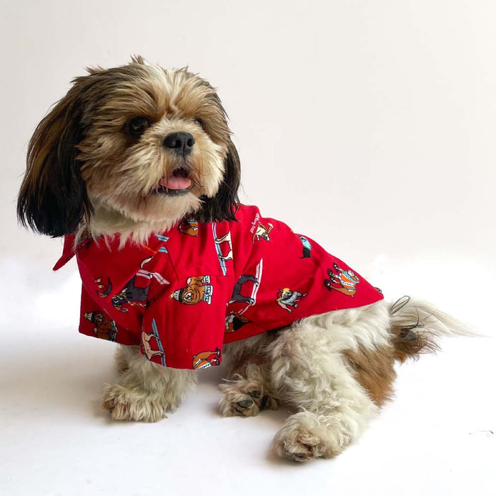 Pawgy Pets Warm Winter Shirts for Dog Red Pets