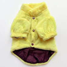 Pawgy Pets Fur Puffer Jacket Yellow for Dog