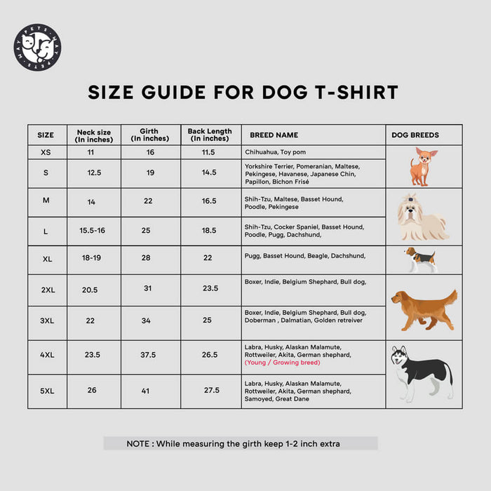 Pets Way Graphic Print I Do Trciks For Treats Dog T-Shirt with Sleeves - Amber