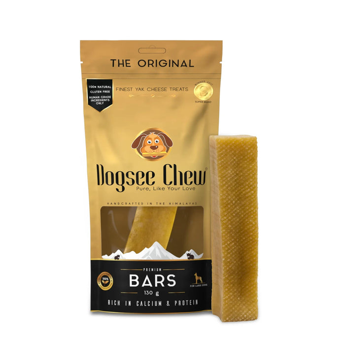 Dogsee Long Lasting Dental Chew Large Hard Bars for Large Dogs - 130gm