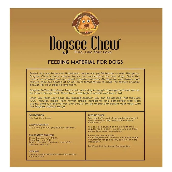 Dogsee Puffies Soft Dental Training Treats For Small Dogs - 70gm
