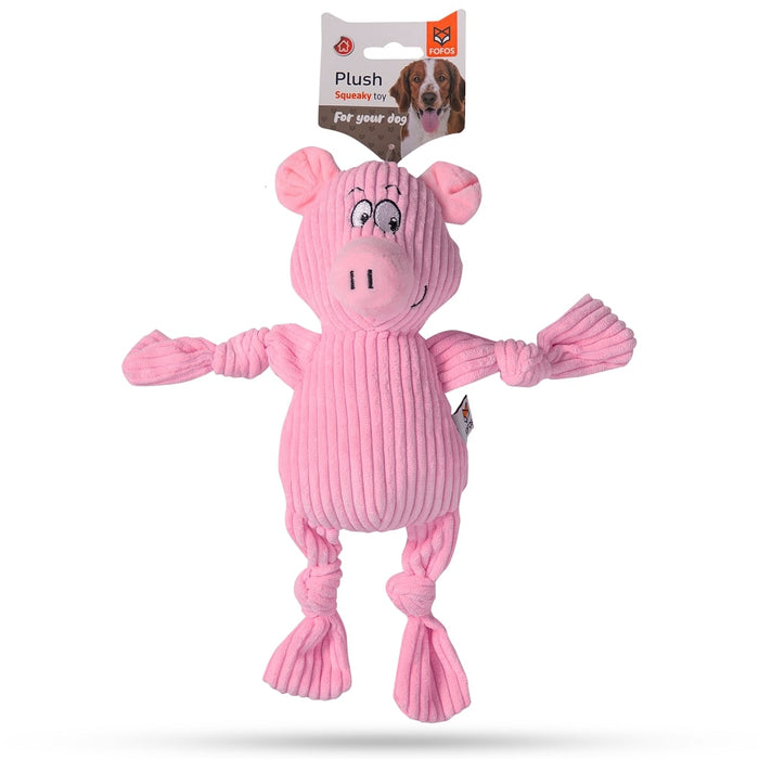 Barkbutler Fofos Fluffy Pig Pink Dog Toy