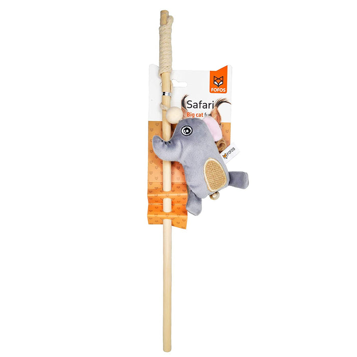 Barkbutler FOFOS Cat Wand Toy Elephant