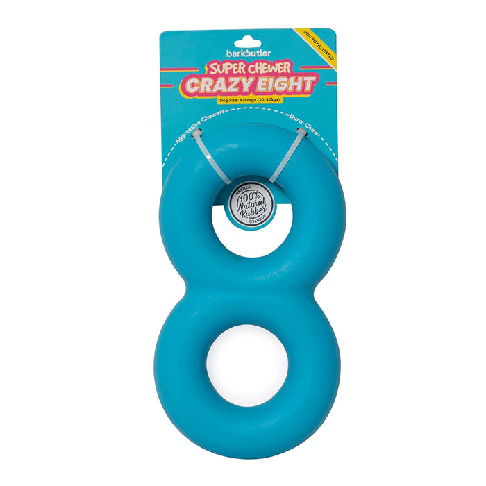 Barkbutler Crazy Eight Dog Chew Toy - Blue