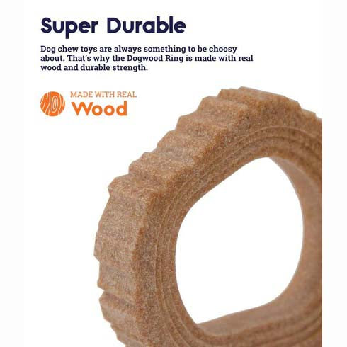 Petstages  9 cm x 10 cm Dogwood Ring Dog Chew Toy For Dog - Small